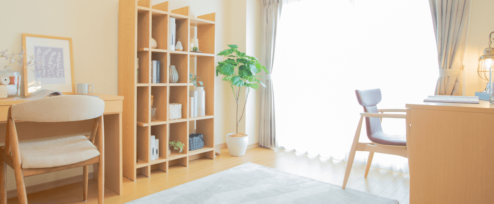 明るい部屋の写真